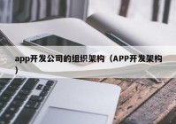 app開發(fā)公司的組織架構(gòu)（APP開發(fā)架構(gòu)）